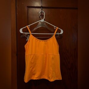 Vintage Y2K Athletic Works Orange Tank Top